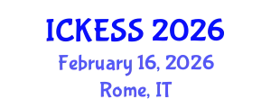 International Conference on Kinesiology, Exercise and Sport Sciences (ICKESS) February 16, 2026 - Rome, Italy