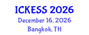 International Conference on Kinesiology, Exercise and Sport Sciences (ICKESS) December 16, 2026 - Bangkok, Thailand