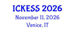 International Conference on Kinesiology, Exercise and Sport Sciences (ICKESS) November 11, 2026 - Venice, Italy