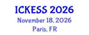 International Conference on Kinesiology, Exercise and Sport Sciences (ICKESS) November 18, 2026 - Paris, France