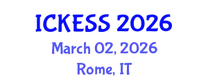 International Conference on Kinesiology, Exercise and Sport Sciences (ICKESS) March 02, 2026 - Rome, Italy