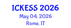 International Conference on Kinesiology, Exercise and Sport Sciences (ICKESS) May 04, 2026 - Rome, Italy