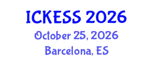 International Conference on Kinesiology, Exercise and Sport Sciences (ICKESS) October 25, 2026 - Barcelona, Spain