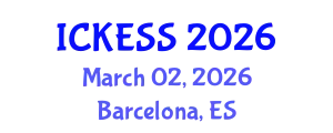 International Conference on Kinesiology, Exercise and Sport Sciences (ICKESS) March 02, 2026 - Barcelona, Spain
