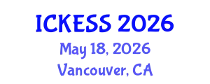 International Conference on Kinesiology, Exercise and Sport Sciences (ICKESS) May 18, 2026 - Vancouver, Canada