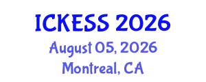 International Conference on Kinesiology, Exercise and Sport Sciences (ICKESS) August 05, 2026 - Montreal, Canada