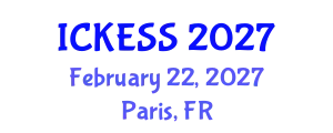 International Conference on Kinesiology, Exercise and Sport Sciences (ICKESS) February 22, 2027 - Paris, France