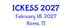 International Conference on Kinesiology, Exercise and Sport Sciences (ICKESS) February 18, 2027 - Rome, Italy