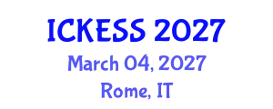 International Conference on Kinesiology, Exercise and Sport Sciences (ICKESS) March 04, 2027 - Rome, Italy