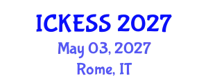International Conference on Kinesiology, Exercise and Sport Sciences (ICKESS) May 03, 2027 - Rome, Italy