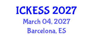 International Conference on Kinesiology, Exercise and Sport Sciences (ICKESS) March 04, 2027 - Barcelona, Spain