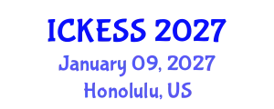 International Conference on Kinesiology, Exercise and Sport Sciences (ICKESS) January 09, 2027 - Honolulu, United States