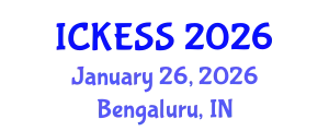 International Conference on Kinesiology, Exercise and Sport Sciences (ICKESS) January 26, 2026 - Bengaluru, India