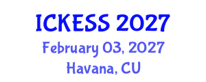 International Conference on Kinesiology, Exercise and Sport Sciences (ICKESS) February 03, 2027 - Havana, Cuba