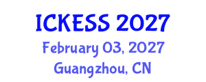 International Conference on Kinesiology, Exercise and Sport Sciences (ICKESS) February 03, 2027 - Guangzhou, China