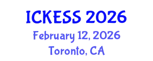 International Conference on Kinesiology, Exercise and Sport Sciences (ICKESS) February 12, 2026 - Toronto, Canada