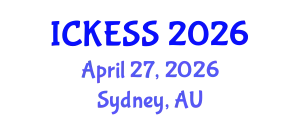 International Conference on Kinesiology, Exercise and Sport Sciences (ICKESS) April 27, 2026 - Sydney, Australia