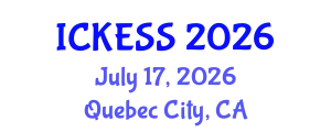 International Conference on Kinesiology, Exercise and Sport Sciences (ICKESS) July 17, 2026 - Quebec City, Canada