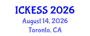 International Conference on Kinesiology, Exercise and Sport Sciences (ICKESS) August 14, 2026 - Toronto, Canada