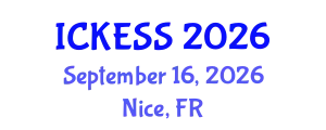 International Conference on Kinesiology, Exercise and Sport Sciences (ICKESS) September 16, 2026 - Nice, France