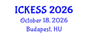 International Conference on Kinesiology, Exercise and Sport Sciences (ICKESS) October 18, 2026 - Budapest, Hungary
