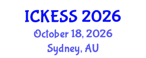 International Conference on Kinesiology, Exercise and Sport Sciences (ICKESS) October 18, 2026 - Sydney, Australia