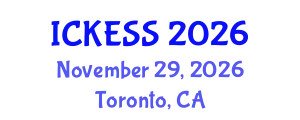 International Conference on Kinesiology, Exercise and Sport Sciences (ICKESS) November 29, 2026 - Toronto, Canada