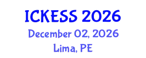 International Conference on Kinesiology, Exercise and Sport Sciences (ICKESS) December 02, 2026 - Lima, Peru