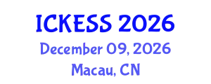 International Conference on Kinesiology, Exercise and Sport Sciences (ICKESS) December 09, 2026 - Macau, China