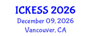 International Conference on Kinesiology, Exercise and Sport Sciences (ICKESS) December 09, 2026 - Vancouver, Canada