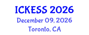 International Conference on Kinesiology, Exercise and Sport Sciences (ICKESS) December 09, 2026 - Toronto, Canada
