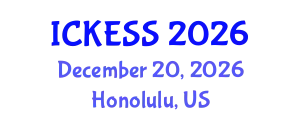 International Conference on Kinesiology, Exercise and Sport Sciences (ICKESS) December 20, 2026 - Honolulu, United States