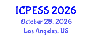 International Conference on Physical Education and Sport Science (ICPESS) October 28, 2026 - Los Angeles, United States