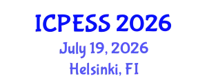 International Conference on Physical Education and Sport Science (ICPESS) July 19, 2026 - Helsinki, Finland