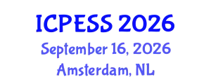 International Conference on Physical Education and Sport Science (ICPESS) September 16, 2026 - Amsterdam, Netherlands
