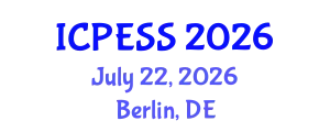 International Conference on Physical Education and Sport Science (ICPESS) July 22, 2026 - Berlin, Germany