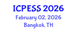 International Conference on Physical Education and Sport Science (ICPESS) February 02, 2026 - Bangkok, Thailand