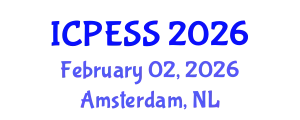 International Conference on Physical Education and Sport Science (ICPESS) February 02, 2026 - Amsterdam, Netherlands