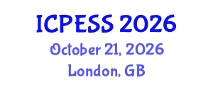 International Conference on Physical Education and Sport Science (ICPESS) October 21, 2026 - London, United Kingdom