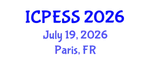 International Conference on Physical Education and Sport Science (ICPESS) July 19, 2026 - Paris, France