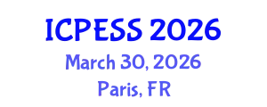 International Conference on Physical Education and Sport Science (ICPESS) March 30, 2026 - Paris, France