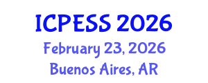 International Conference on Physical Education and Sport Science (ICPESS) February 23, 2026 - Buenos Aires, Argentina