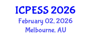 International Conference on Physical Education and Sport Science (ICPESS) February 02, 2026 - Melbourne, Australia