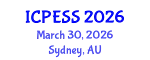 International Conference on Physical Education and Sport Science (ICPESS) March 30, 2026 - Sydney, Australia