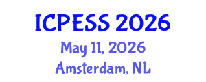 International Conference on Physical Education and Sport Science (ICPESS) May 11, 2026 - Amsterdam, Netherlands