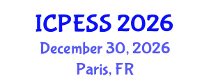International Conference on Physical Education and Sport Science (ICPESS) December 30, 2026 - Paris, France