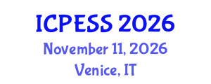 International Conference on Physical Education and Sport Science (ICPESS) November 11, 2026 - Venice, Italy