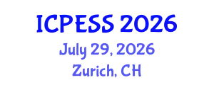 International Conference on Physical Education and Sport Science (ICPESS) July 29, 2026 - Zurich, Switzerland