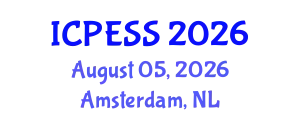 International Conference on Physical Education and Sport Science (ICPESS) August 05, 2026 - Amsterdam, Netherlands