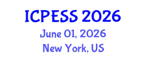 International Conference on Physical Education and Sport Science (ICPESS) June 01, 2026 - New York, United States